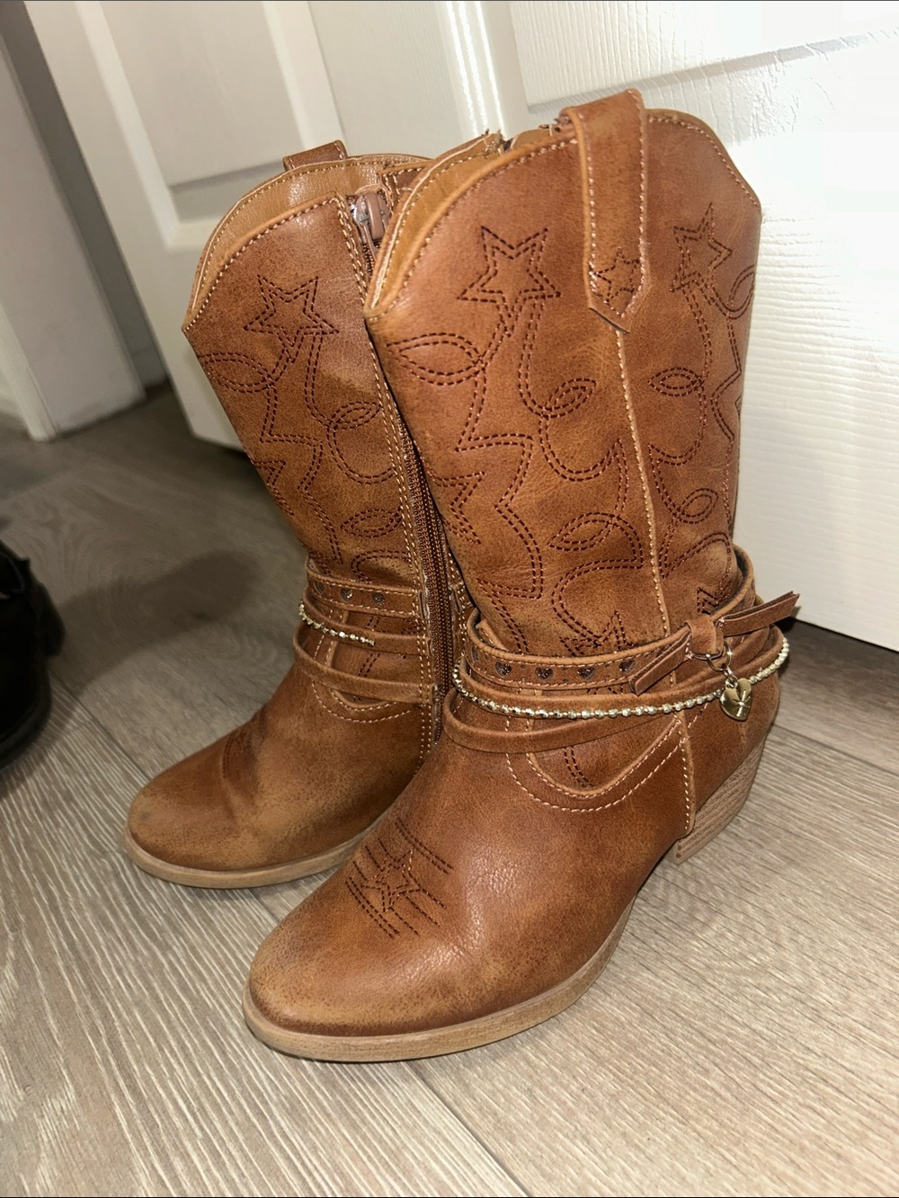 Jellypop Marcia Western Boot Girl Brown Boots